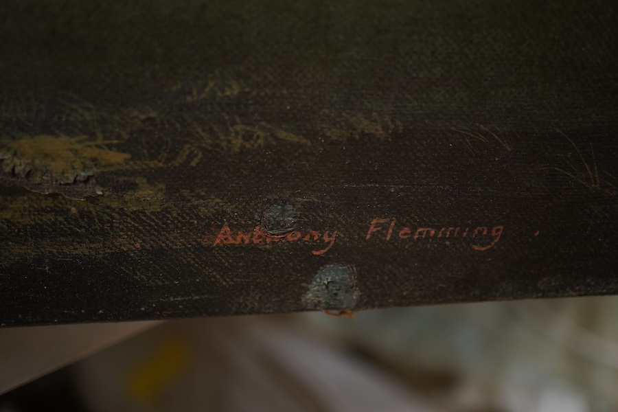 Anthony Fleming (1936–) Wapping Group - son of Rowland Hilder, Beachy Head and The Seven Sisters, signed, oil on canvas, unframed, 51 x 74cm